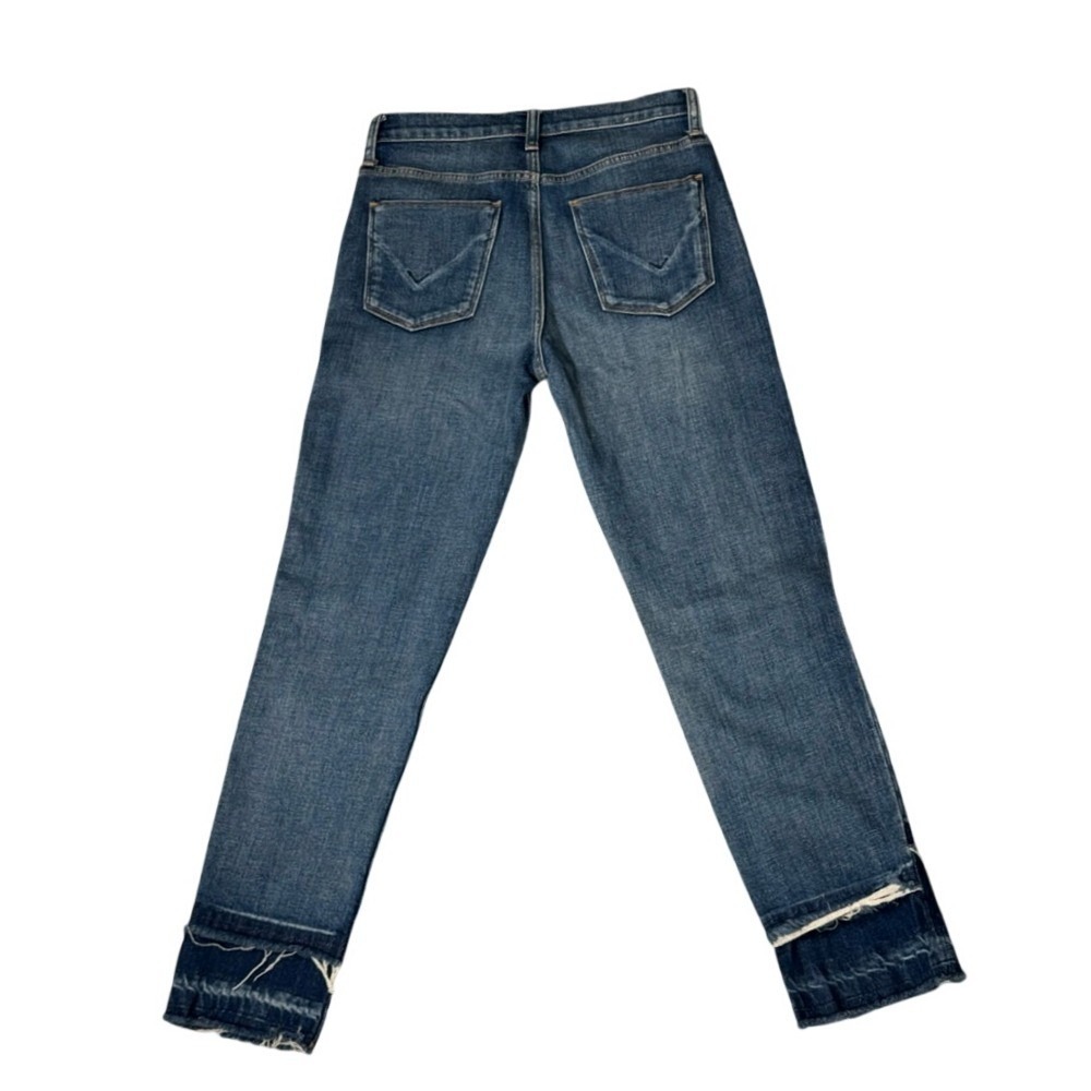 Hudson Zoeey High Rise Straight Crop Double Step Hem Jeans Blue 25 NWHC269DCX - Picture 3 of 8